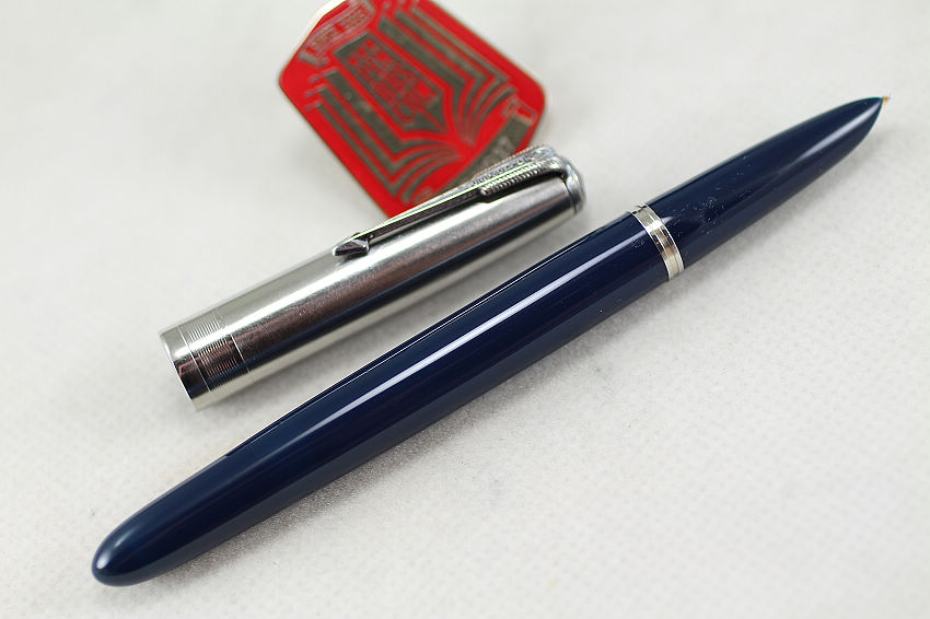 [long37仓库]第5924号派克51 宽环不锈钢套蓝黑色钢笔